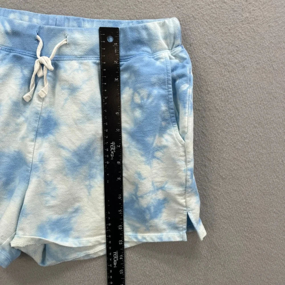 BeachLunchLounge Lounge Set Womens S Blue White Tie Dye Coastal Casual Shorts